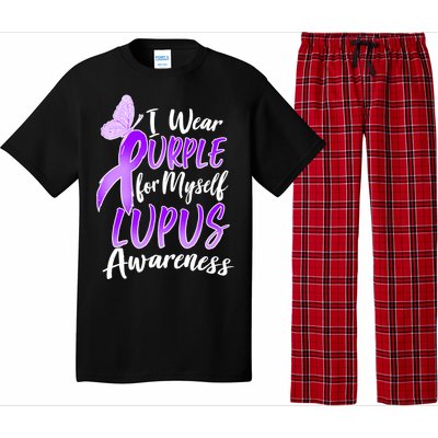 I Wear Purple For Myself Lupus Awareness  Pajama Set