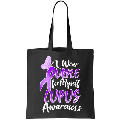 I Wear Purple For Myself Lupus Awareness  Bag