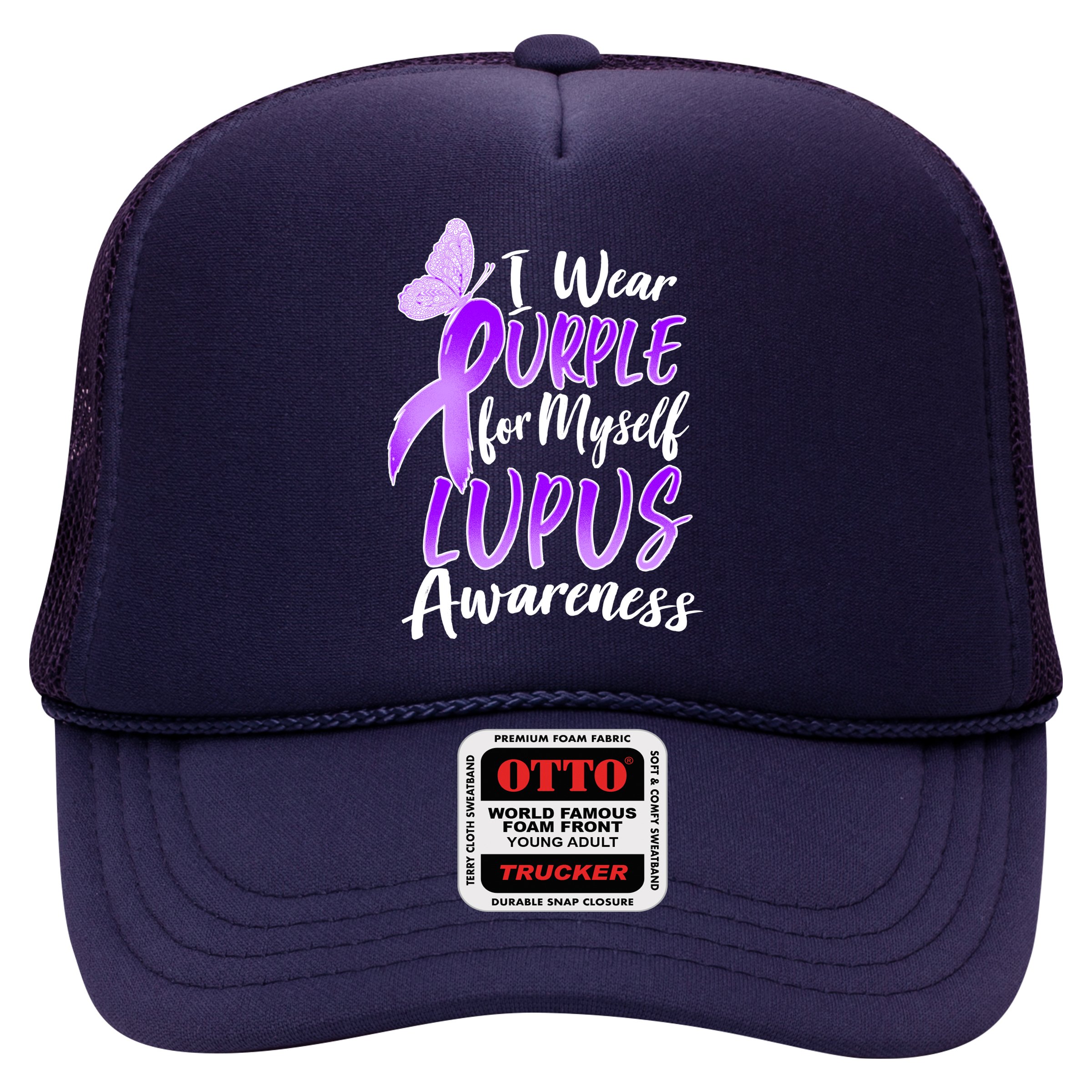 I Wear Purple For Myself Lupus Awareness  Hat