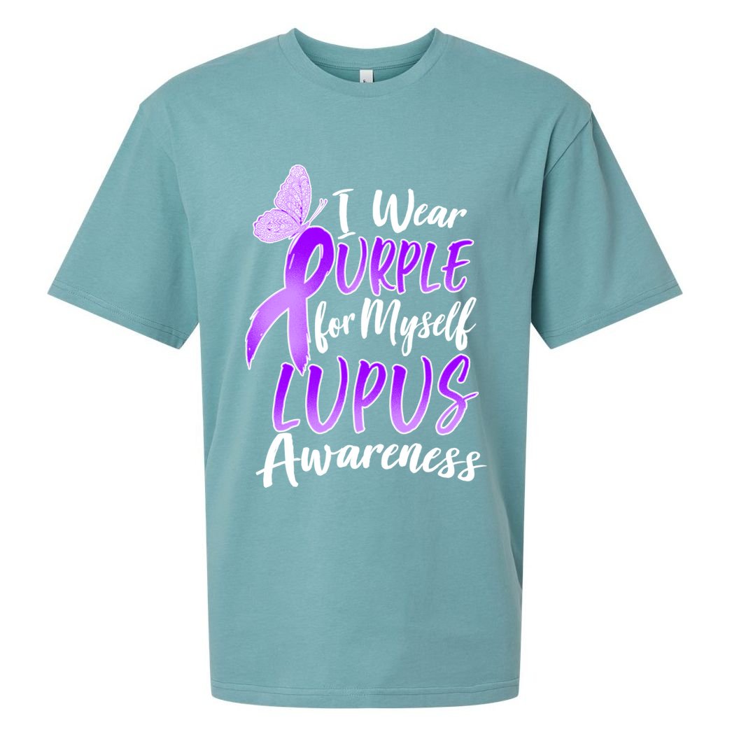 I Wear Purple For Myself Lupus Awareness  Sueded Cloud Jersey T-Shirt
