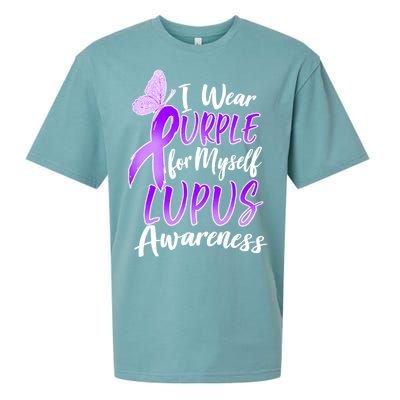 I Wear Purple For Myself Lupus Awareness  Sueded Cloud Jersey T-Shirt