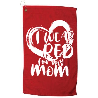 I Wear Red For My Mom Heart disease Awareness Golf Towel