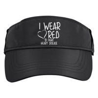 I Wear Red To Fight Heart Disease Adult Drive Performance Visor