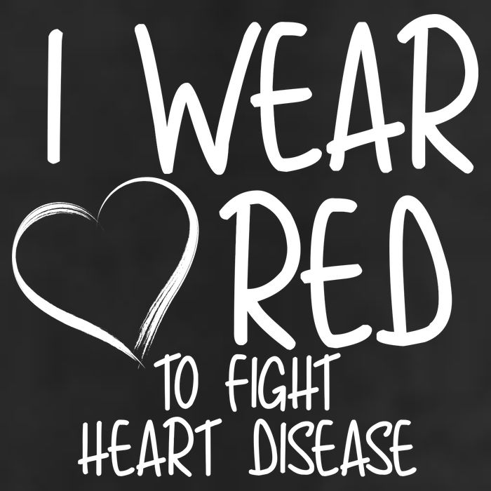 I Wear Red To Fight Heart Disease Adult Drive Performance Visor