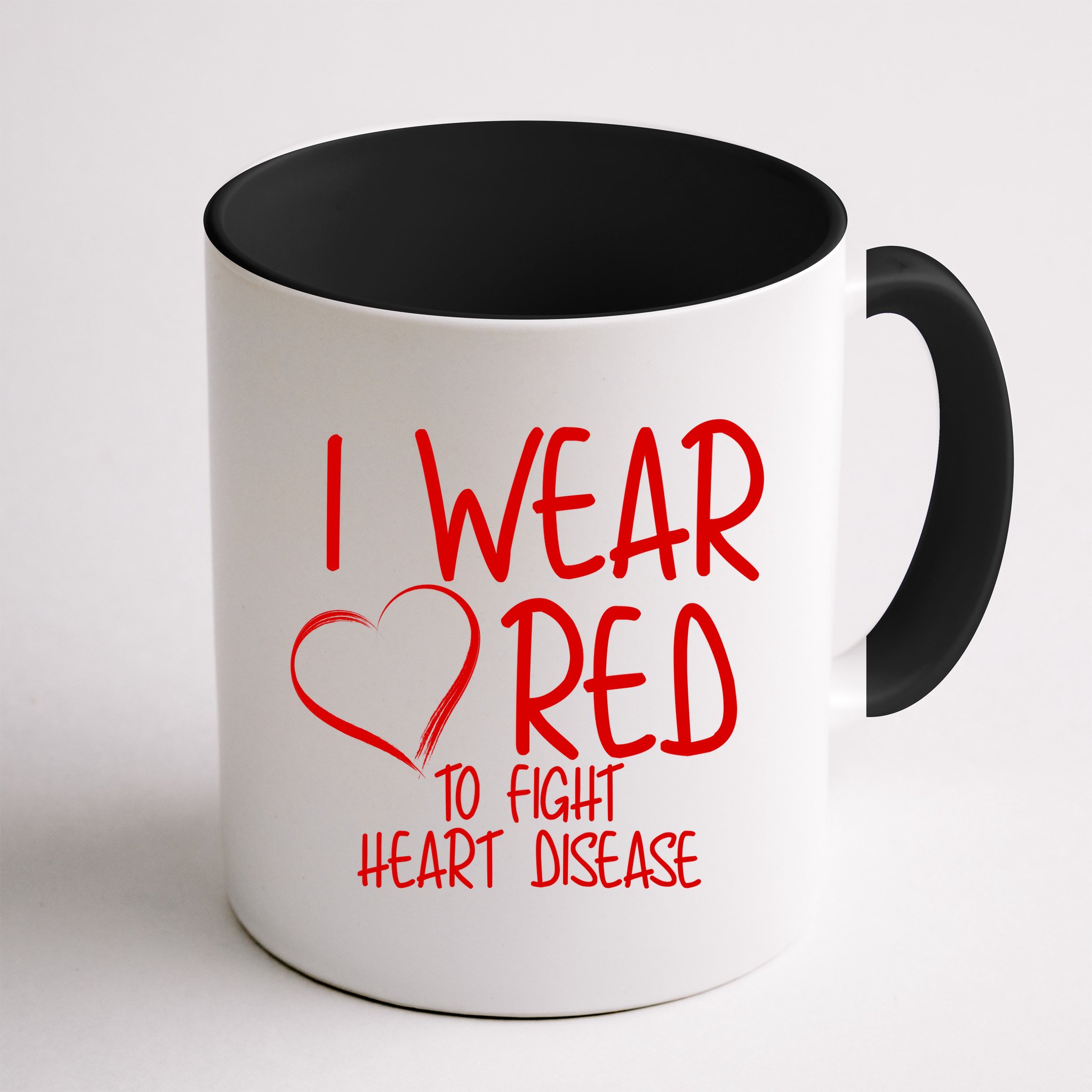 I Wear Red To Fight Heart Disease Mug