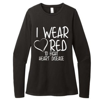 I Wear Red To Fight Heart Disease Womens CVC Long Sleeve Shirt