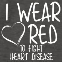 I Wear Red To Fight Heart Disease Vector Backpack