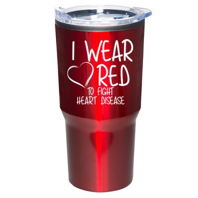 I Wear Red To Fight Heart Disease Tumbler