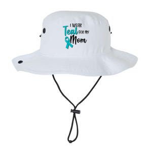 I Wear Teal For My Mom Ovarian Cancer Awareness Legacy Cool Fit Booney Bucket Hat