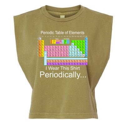 I Wear this Shirt Periodically Periodic Table of Elements Garment-Dyed Women's Muscle Tee