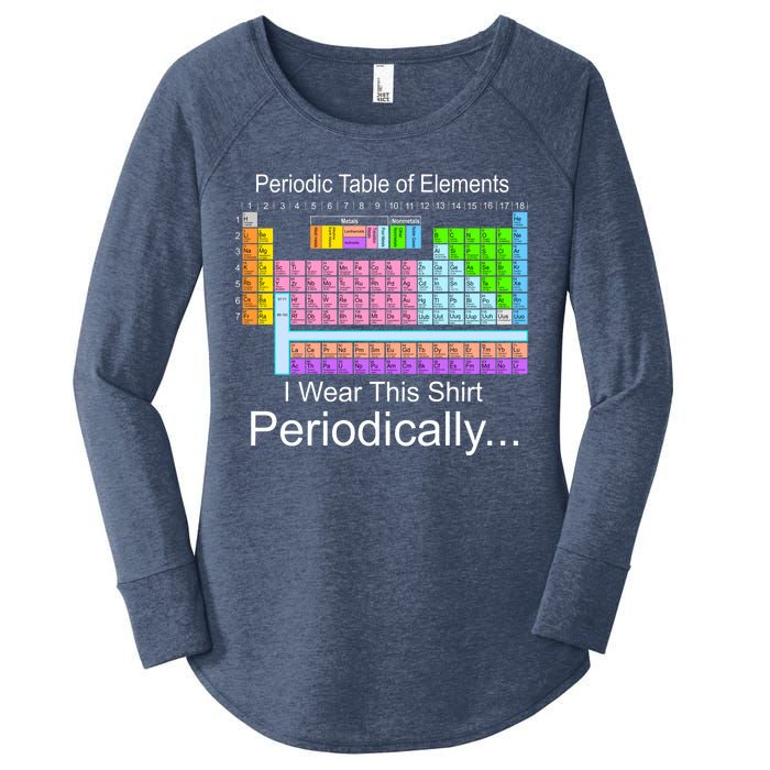 I Wear this Shirt Periodically Periodic Table of Elements Women's Perfect Tri Tunic Long Sleeve Shirt