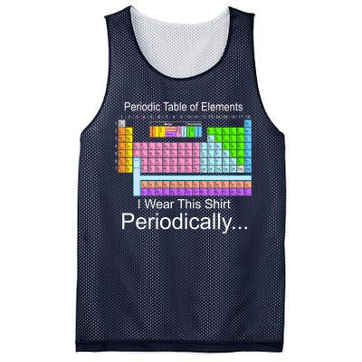 I Wear this Shirt Periodically Periodic Table of Elements Mesh Reversible Basketball Jersey Tank