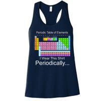 I Wear this Shirt Periodically Periodic Table of Elements Women's Racerback Tank