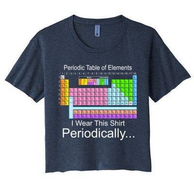I Wear this Shirt Periodically Periodic Table of Elements Crop Top