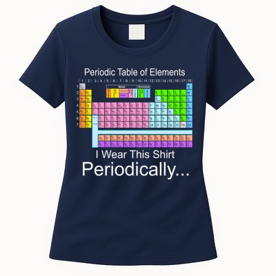 I Wear this Shirt Periodically Periodic Table of Elements Womens T-Shirt