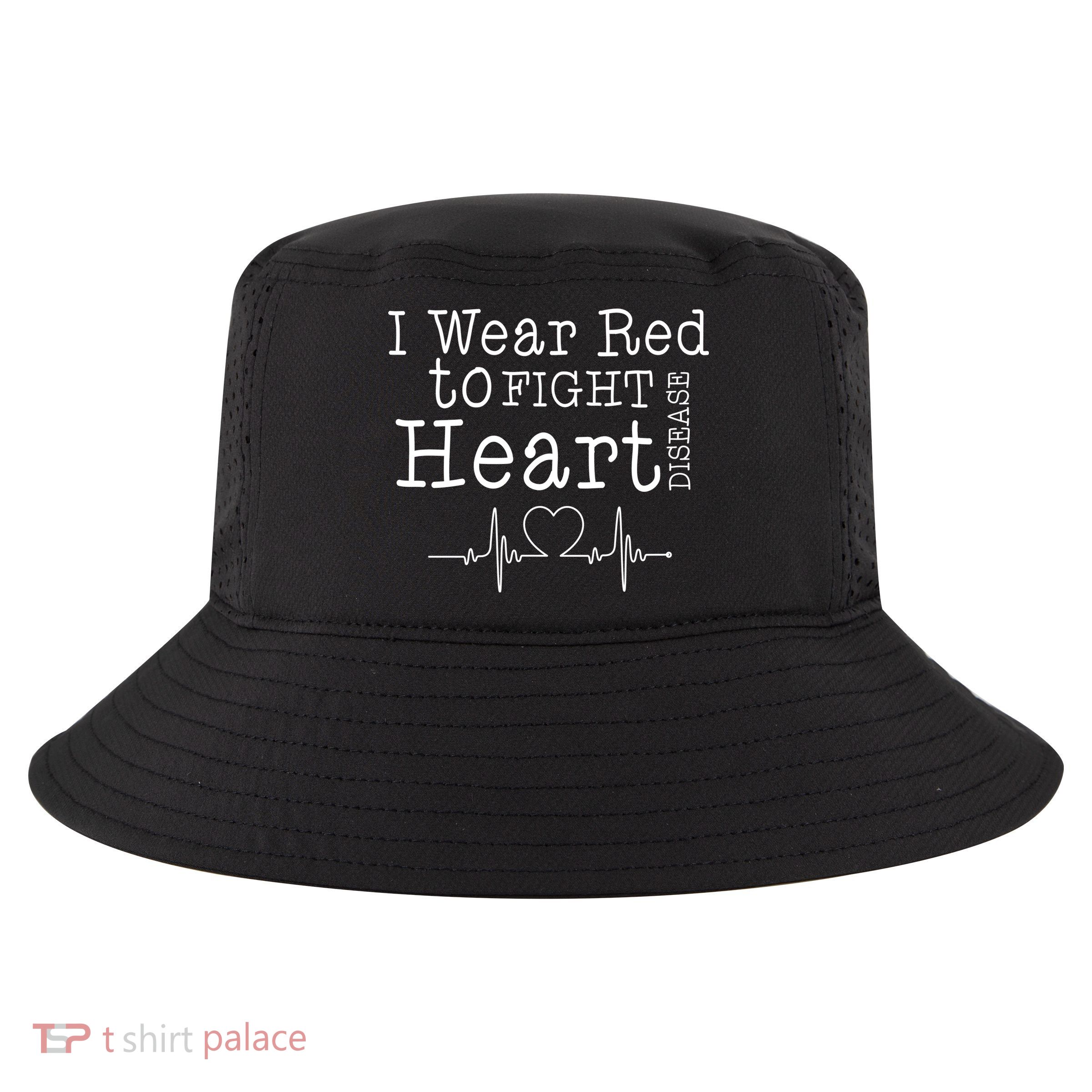 I Wear To Fight Heart Disease Cool Comfort Performance Bucket Hat