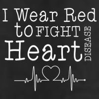 I Wear To Fight Heart Disease 7 Panel Mesh Trucker Snapback Hat