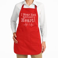 I Wear To Fight Heart Disease Apron