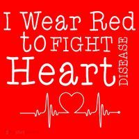 I Wear To Fight Heart Disease Flatbill Hat