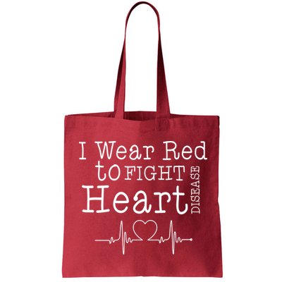 I Wear To Fight Heart Disease Bag