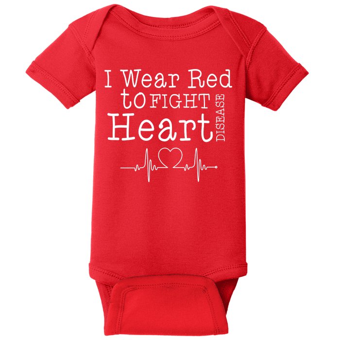 I Wear To Fight Heart Disease Baby Bodysuit