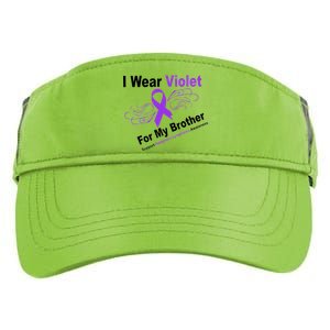 I Wear Violet For My Brother Adult Drive Performance Visor