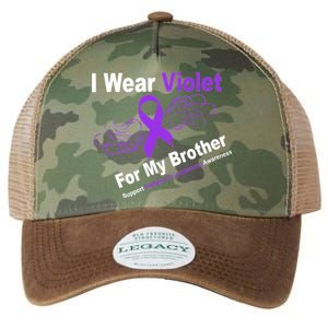 I Wear Violet For My Brother Legacy Tie Dye Trucker Hat