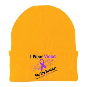 I Wear Violet For My Brother Knit Cap Winter Beanie