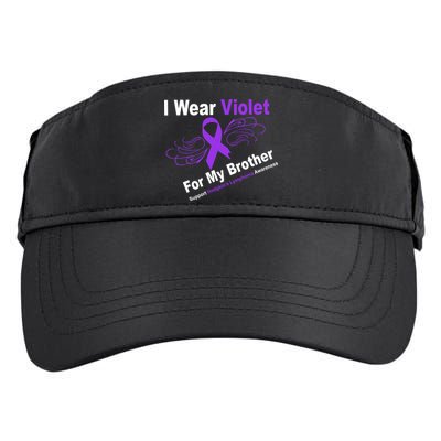 I Wear Violet For My Brother Adult Drive Performance Visor