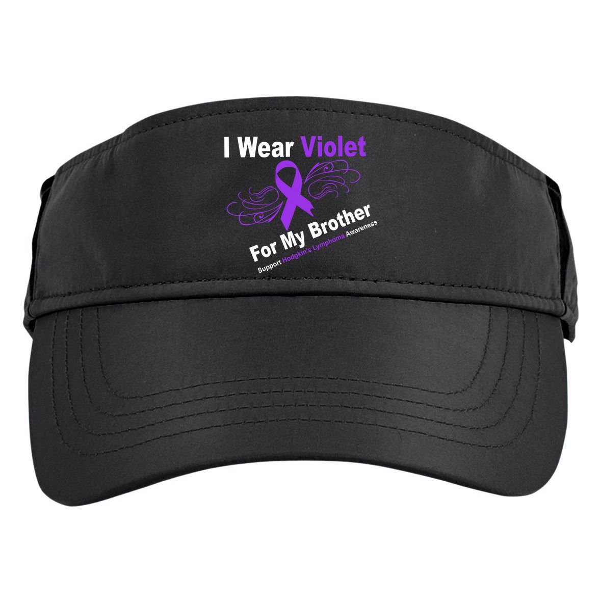 I Wear Violet For My Brother Adult Drive Performance Visor