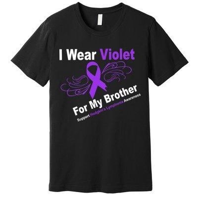 I Wear Violet For My Brother Premium T-Shirt