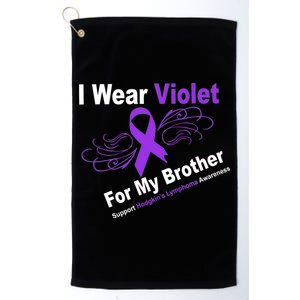 I Wear Violet For My Brother Platinum Collection Golf Towel