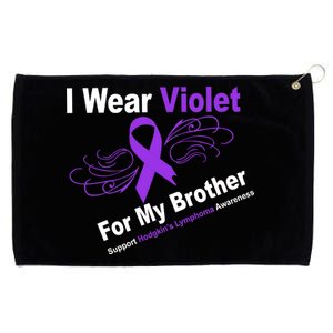 I Wear Violet For My Brother Grommeted Golf Towel