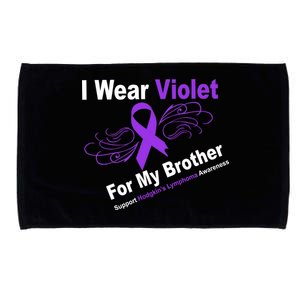 I Wear Violet For My Brother Microfiber Hand Towel