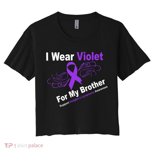I Wear Violet For My Brother Crop Top