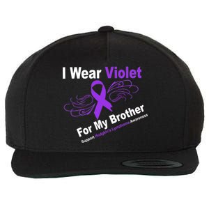 I Wear Violet For My Brother Wool Snapback Cap