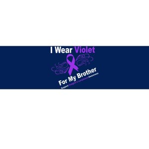 I Wear Violet For My Brother Bumper Sticker