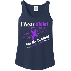 I Wear Violet For My Brother Ladies Essential Tank