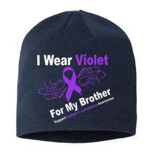 I Wear Violet For My Brother Sustainable Beanie