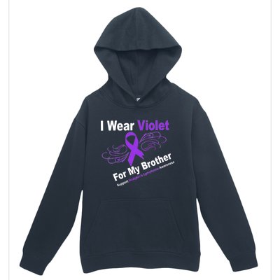 I Wear Violet For My Brother Urban Pullover Hoodie