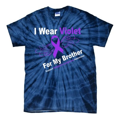 I Wear Violet For My Brother Tie-Dye T-Shirt