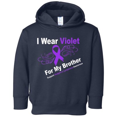 I Wear Violet For My Brother Toddler Hoodie