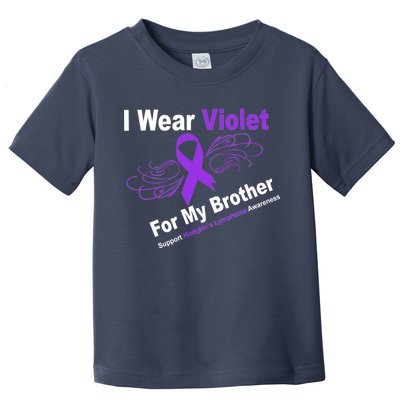 I Wear Violet For My Brother Toddler T-Shirt