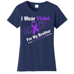 I Wear Violet For My Brother Women's T-Shirt