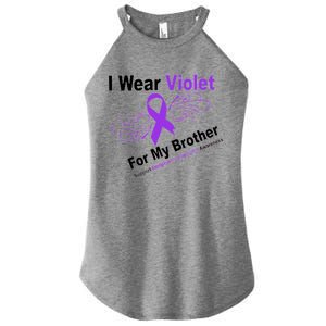 I Wear Violet For My Brother Women's Perfect Tri Rocker Tank