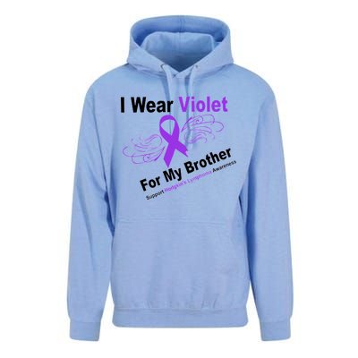 I Wear Violet For My Brother Unisex Surf Hoodie