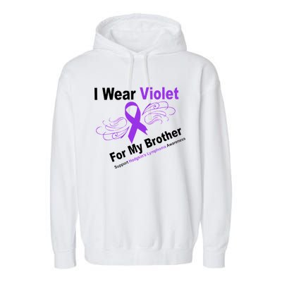 I Wear Violet For My Brother Garment-Dyed Fleece Hoodie