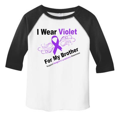 I Wear Violet For My Brother Toddler Fine Jersey T-Shirt