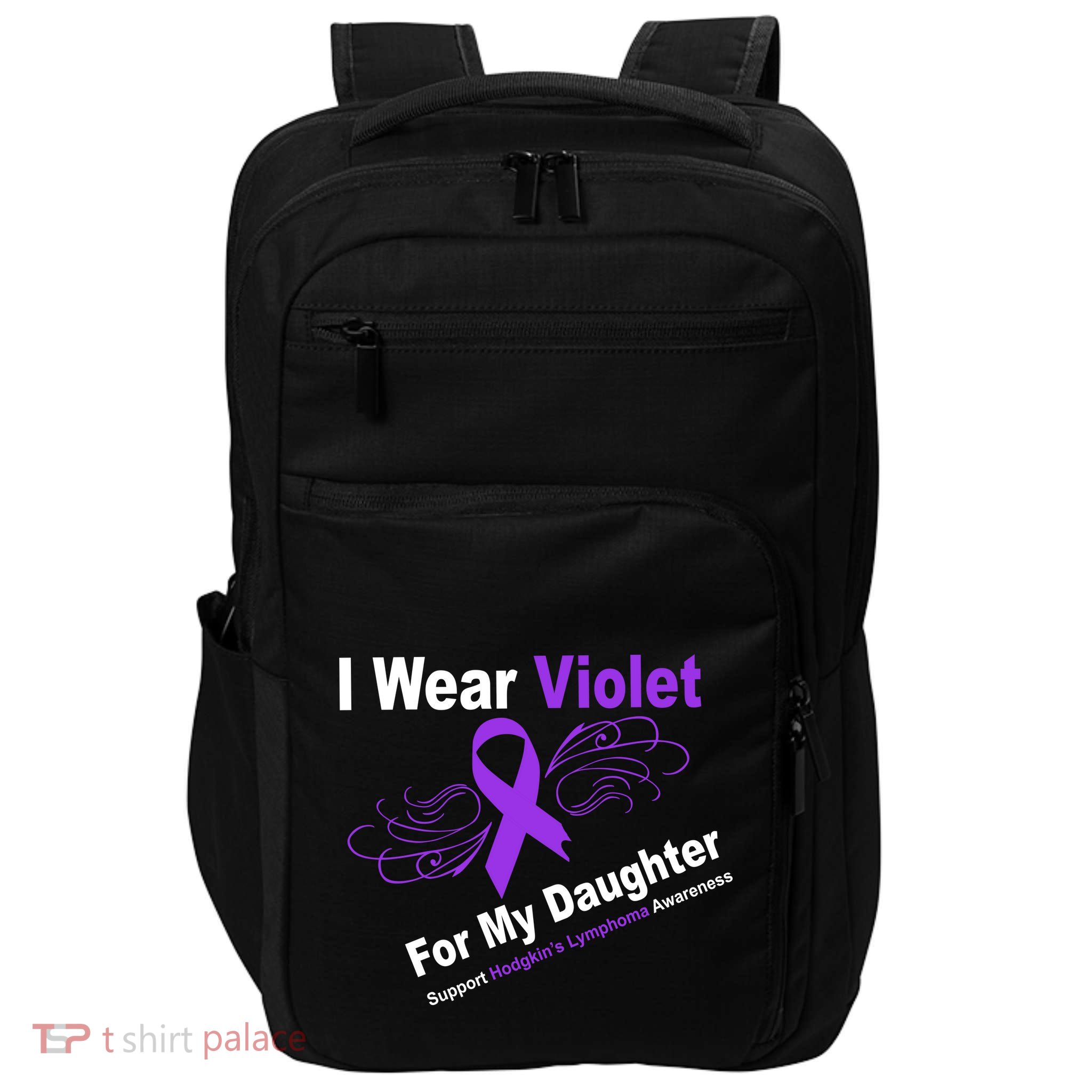 I Wear Violet For My Daughter Impact Tech Backpack
