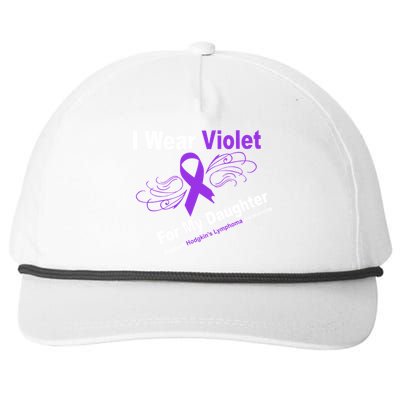 I Wear Violet For My Daughter Snapback Five-Panel Rope Hat